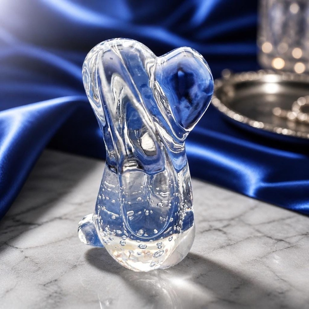 Hand-blown Glass Hound Dog